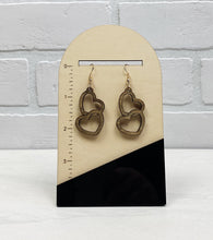 Load image into Gallery viewer, Double Hearts Dangle Earrings | Valentines | Trendy Earrings