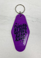 Load image into Gallery viewer, Fueled By Iced Coffee & Road Rage | Motel Keychain