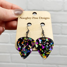Load image into Gallery viewer, Guitar Pick Dangle Earrings | Trendy Earrings