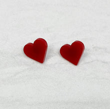 Load image into Gallery viewer, Heart | Stud Earrings | Valentines Earrings