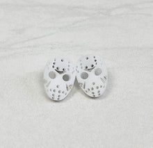 Load image into Gallery viewer, Jason Mask Stud Earrings | Halloween Earrings | Friday The 13th
