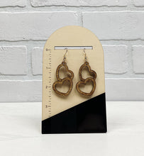 Load image into Gallery viewer, Double Hearts Dangle Earrings | Valentines | Trendy Earrings