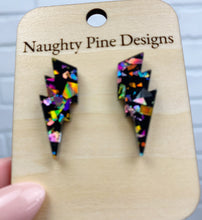 Load image into Gallery viewer, Lightning Bolt Stud Earrings | Trendy Earrings