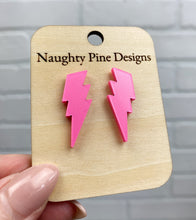 Load image into Gallery viewer, Lightning Bolt Stud Earrings | Trendy Earrings
