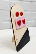 Load image into Gallery viewer, Valentine's Day | Drop Earrings | Trendy Earrings | Heart Earrings