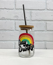 Load image into Gallery viewer, Day Drinkin&#39; | Beer Can Glass | Libbey Glass | Iced Coffee | 16oz
