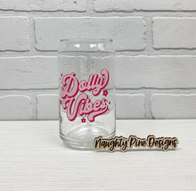 Load image into Gallery viewer, Dolly Vibes | Beer Can Glass | Libbey Glass | Iced Coffee | 16oz
