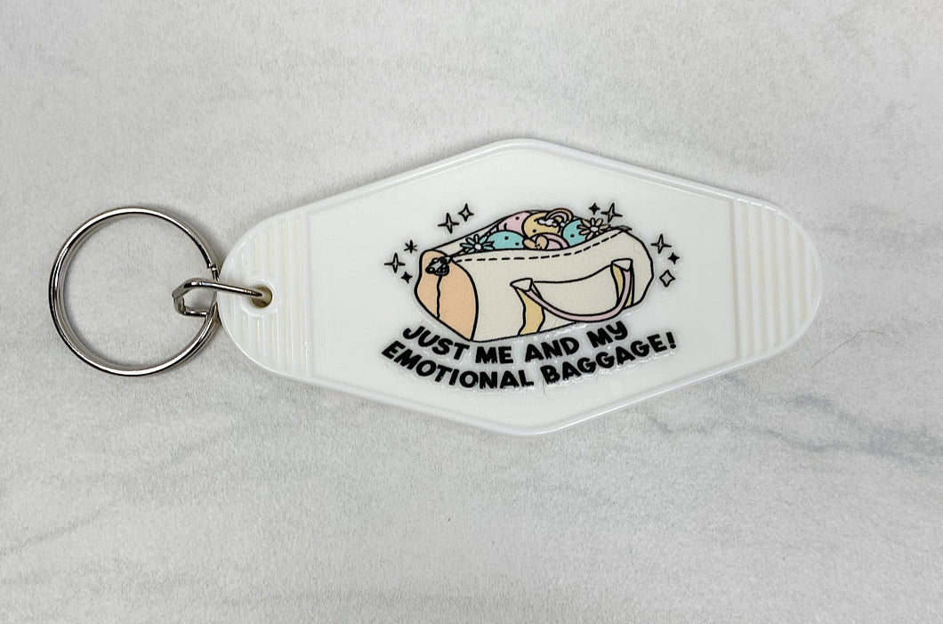 Just Me & My Emotional Baggage | Motel Keychain