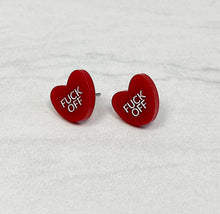 Load image into Gallery viewer, Anti-Valentine&#39;s | Stud Earrings | Valentine&#39;s Day | Holiday
