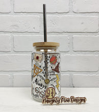 Load image into Gallery viewer, Wizard School | Beer Can Glass | Libbey Glass | Iced Coffee | 16oz
