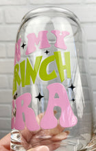 Load image into Gallery viewer, In My Grinch Era | Beer Can Glass | Libbey Glass | Iced Coffee | 16oz
