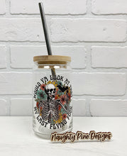 Load image into Gallery viewer, Last Flying Fuck | Beer Can Glass | Libbey Glass | Iced Coffee | 16oz
