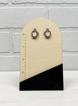 Load image into Gallery viewer, Middle Finger Cursor | Stud Earrings | Dangle Earrings | Gamer | Funny

