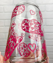 Load image into Gallery viewer, Pink Cowgirl Hats | Beer Can Glass | Libbey Glass | Iced Coffee | 16oz
