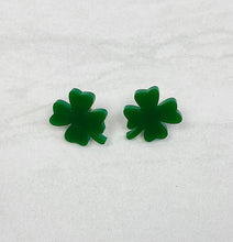 Load image into Gallery viewer, Shamrocks | Stud Earrings | St. Patrick&#39;s Day
