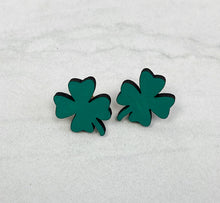 Load image into Gallery viewer, Shamrocks | Stud Earrings | St. Patrick&#39;s Day
