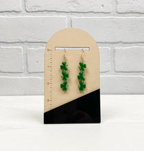 Load image into Gallery viewer, Shamrock Trio | Dangle Earrings | St. Patrick&#39;s Day

