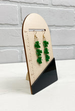 Load image into Gallery viewer, Shamrock Trio | Dangle Earrings | St. Patrick&#39;s Day
