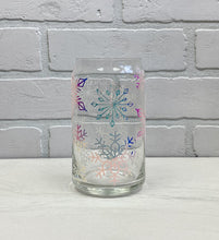 Load image into Gallery viewer, Snowflake | Beer Can Glass | Libbey Glass | Iced Coffee | 16oz
