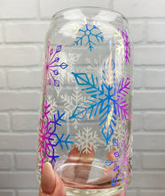 Load image into Gallery viewer, Snowflake | Beer Can Glass | Libbey Glass | Iced Coffee | 16oz
