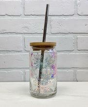 Load image into Gallery viewer, Snowflake | Beer Can Glass | Libbey Glass | Iced Coffee | 16oz
