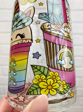 Load image into Gallery viewer, Unicorn Drinks | Beer Can Glass | Libbey Glass | Iced Coffee | 16oz
