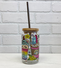Load image into Gallery viewer, Unicorn Drinks | Beer Can Glass | Libbey Glass | Iced Coffee | 16oz
