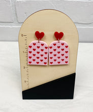 Load image into Gallery viewer, Valentine Hearts | Drop Earrings | Trendy Earrings | Valentine&#39;s Day
