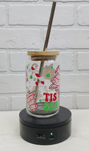 Load and play video in Gallery viewer, Tis The Season Christmas Cakes | Beer Can Glass | Libbey Glass | Iced Coffee | 16oz
