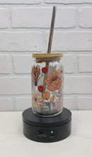 Load and play video in Gallery viewer, Fall Florals | Beer Can Glass | Libbey Glass | Iced Coffee | 16oz
