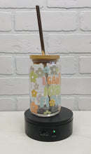 Load and play video in Gallery viewer, I Can Buy Myself Flowers | Beer Can Glass | Libbey Glass | Iced Coffee | 16oz
